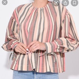 NWT ulla johnson calice blouse in rosewood